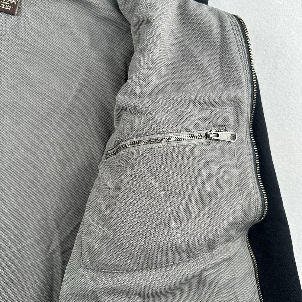 Gravel Gear Men's Hooded Insulated Coat Size Large 100%‎ Cotton Black Jacket